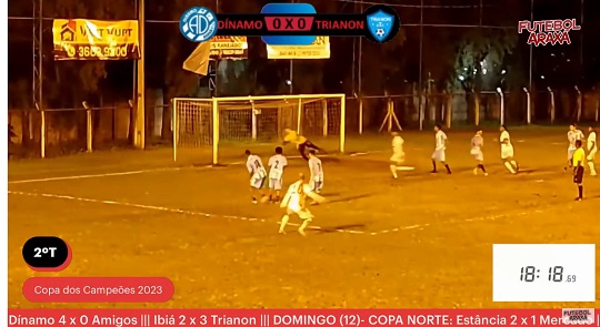 Dínamo goleia Trianon pela Copa dos Campeões
