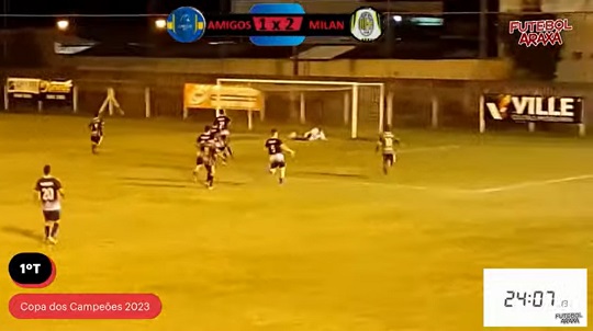 Deu empate na estreia entre Amigos e Milan pela Copa dos Campeões